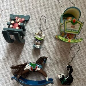Various Colorful Vintage Ornaments
